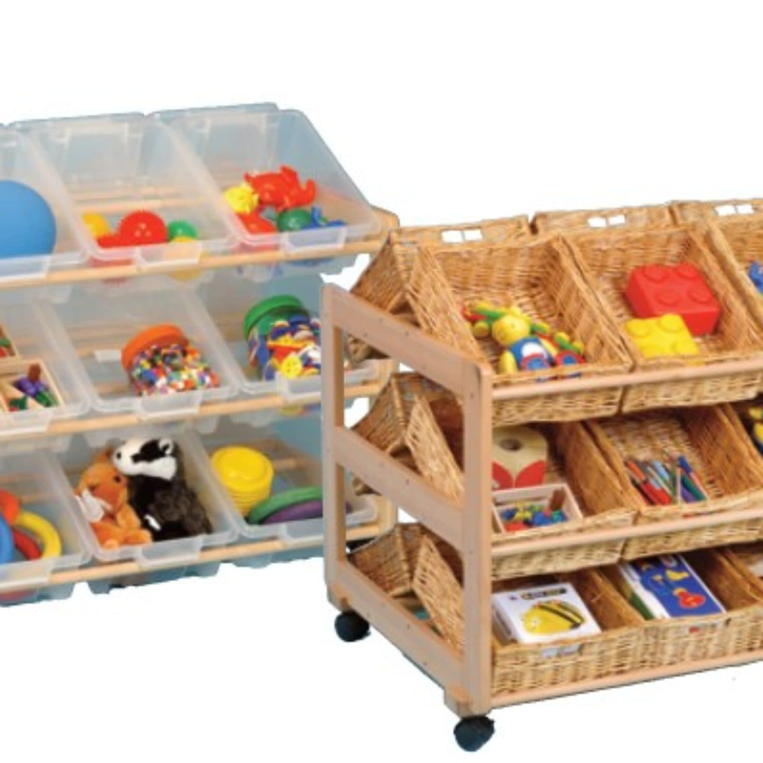 Double-sided tidy trolley
